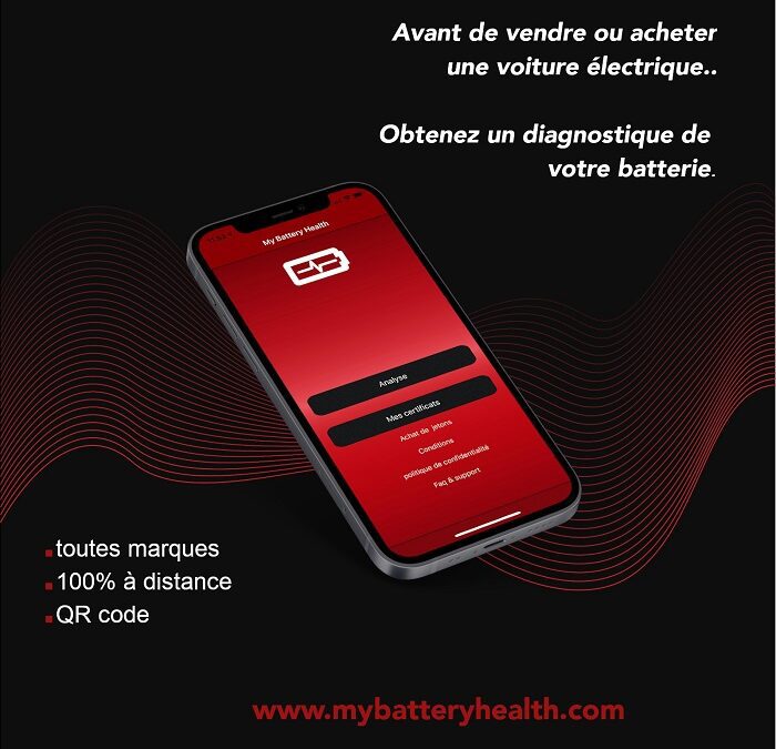 MyBatteryHealth pour un diagnostic poussé des VE d’occasion