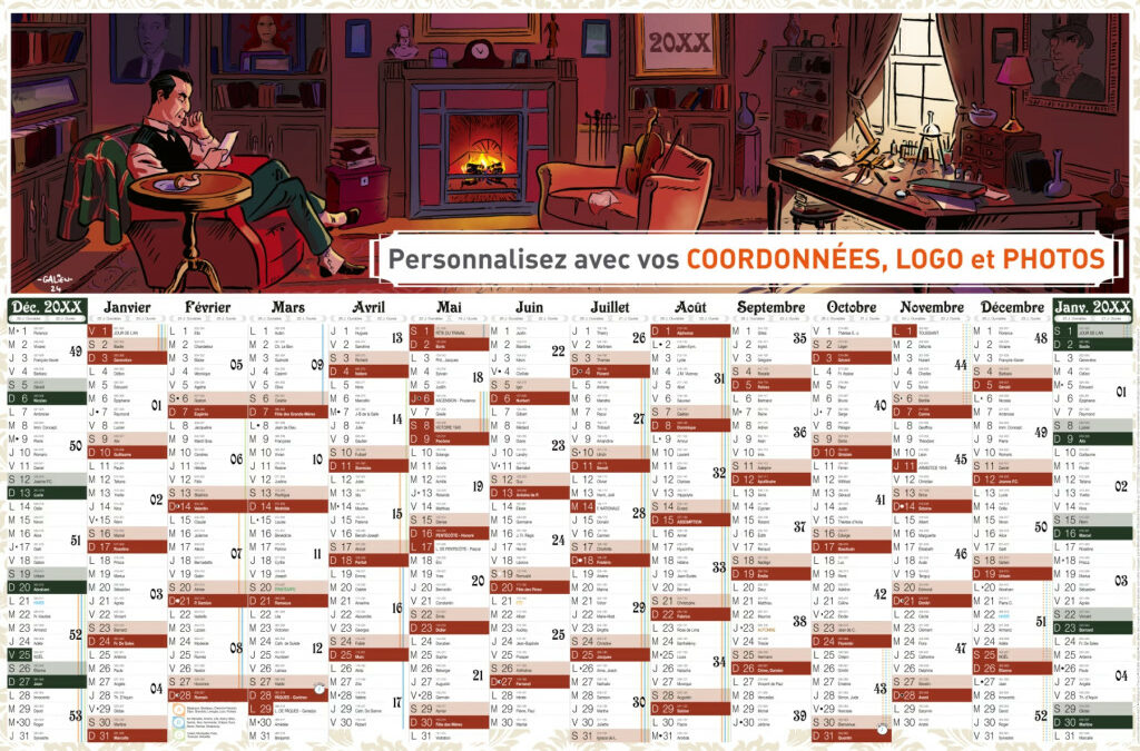 Ameline Calendrier remet l’illustration à la main au cœur du calendrier publicitaire